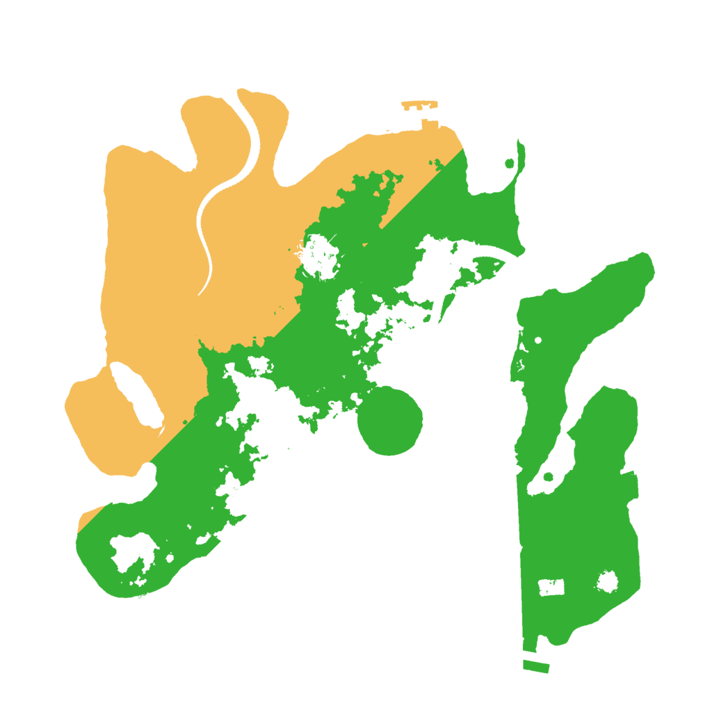 Biome Rust Map: Procedural Map, Size: 3000, Seed: 75252