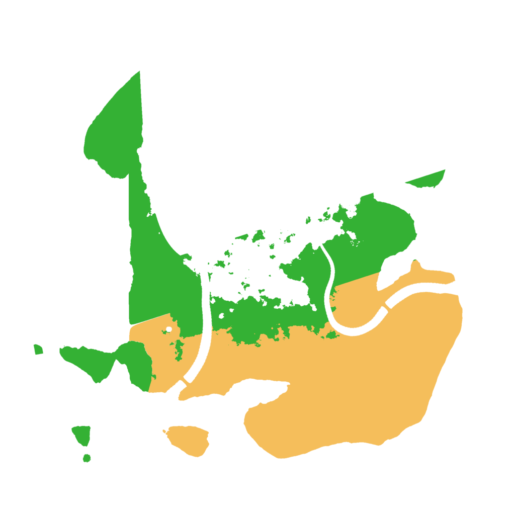 Biome Rust Map: Procedural Map, Size: 2600, Seed: 199747496