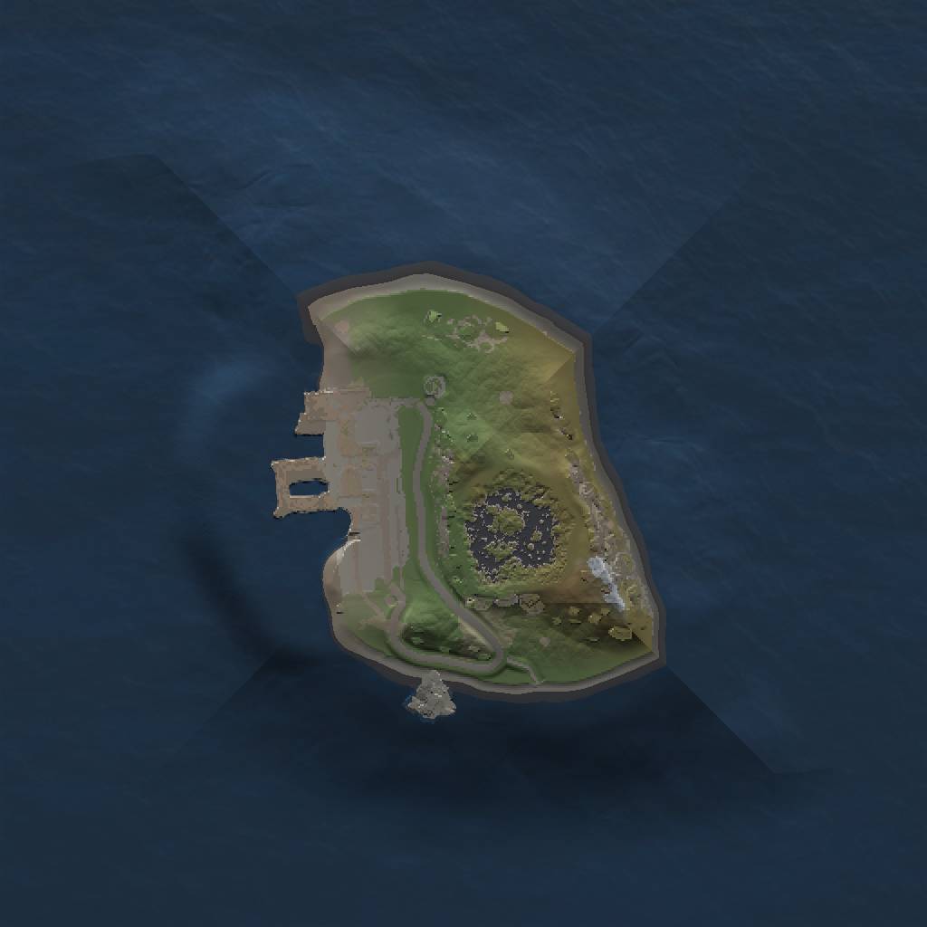 Rust Map: Procedural Map, Size: 1000, Seed: 90285474, 4 Monuments