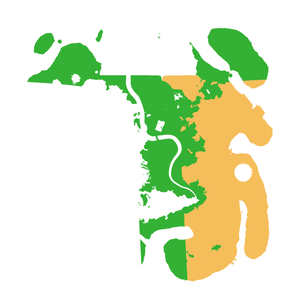 Biome Rust Map: Procedural Map, Size: 3000, Seed: 977085559