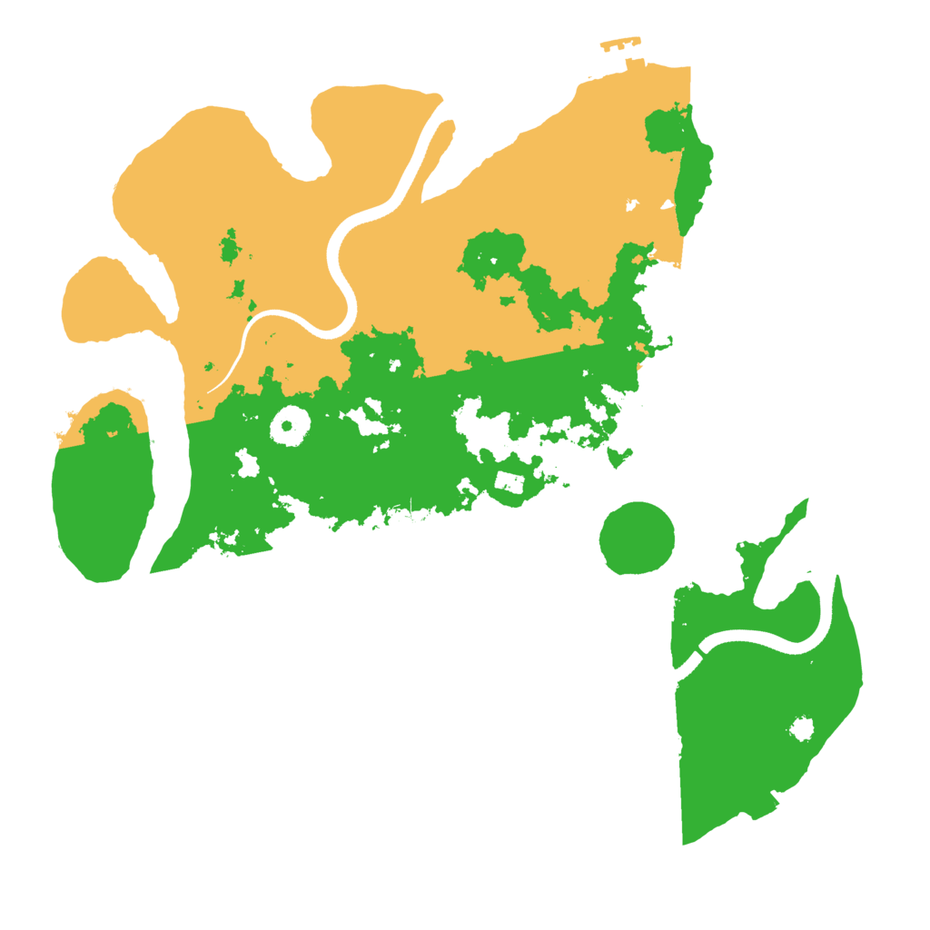 Biome Rust Map: Procedural Map, Size: 3500, Seed: 48246546