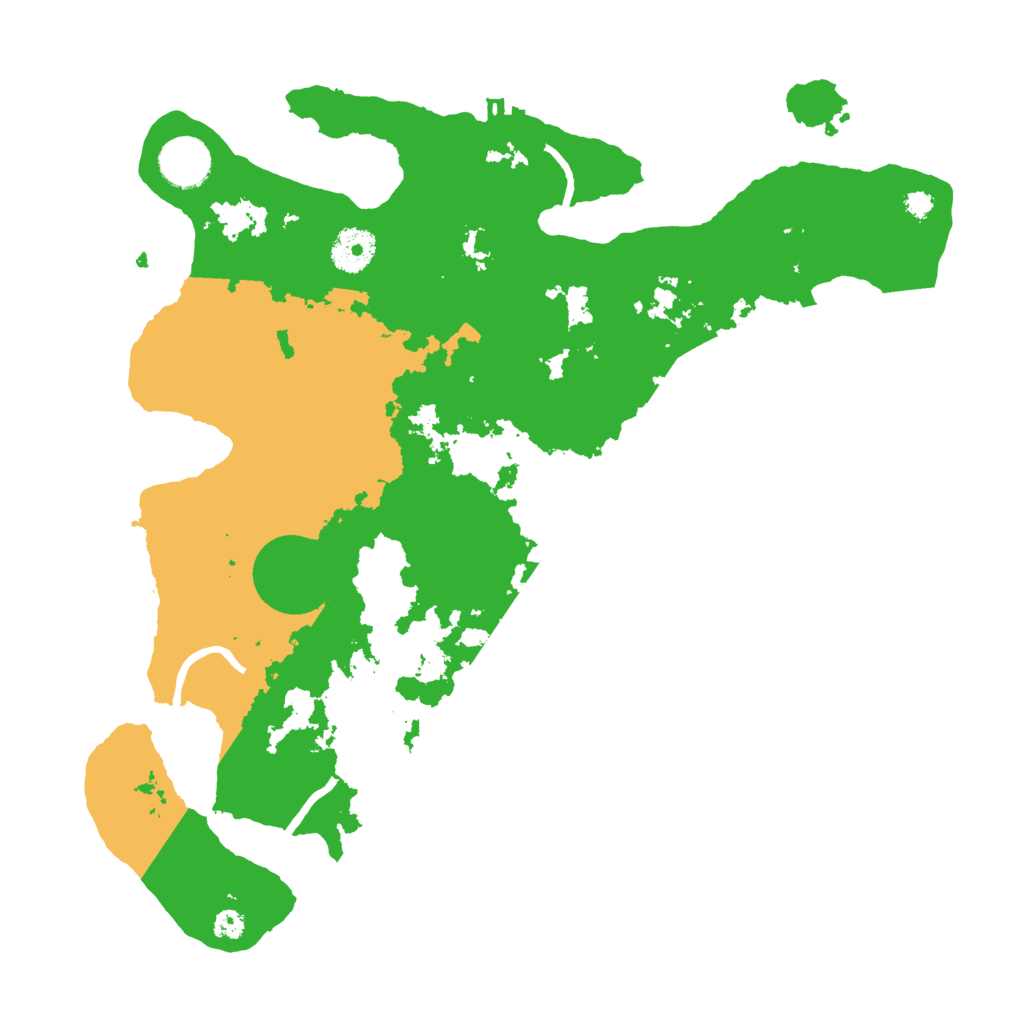 Biome Rust Map: Procedural Map, Size: 3500, Seed: 116492942