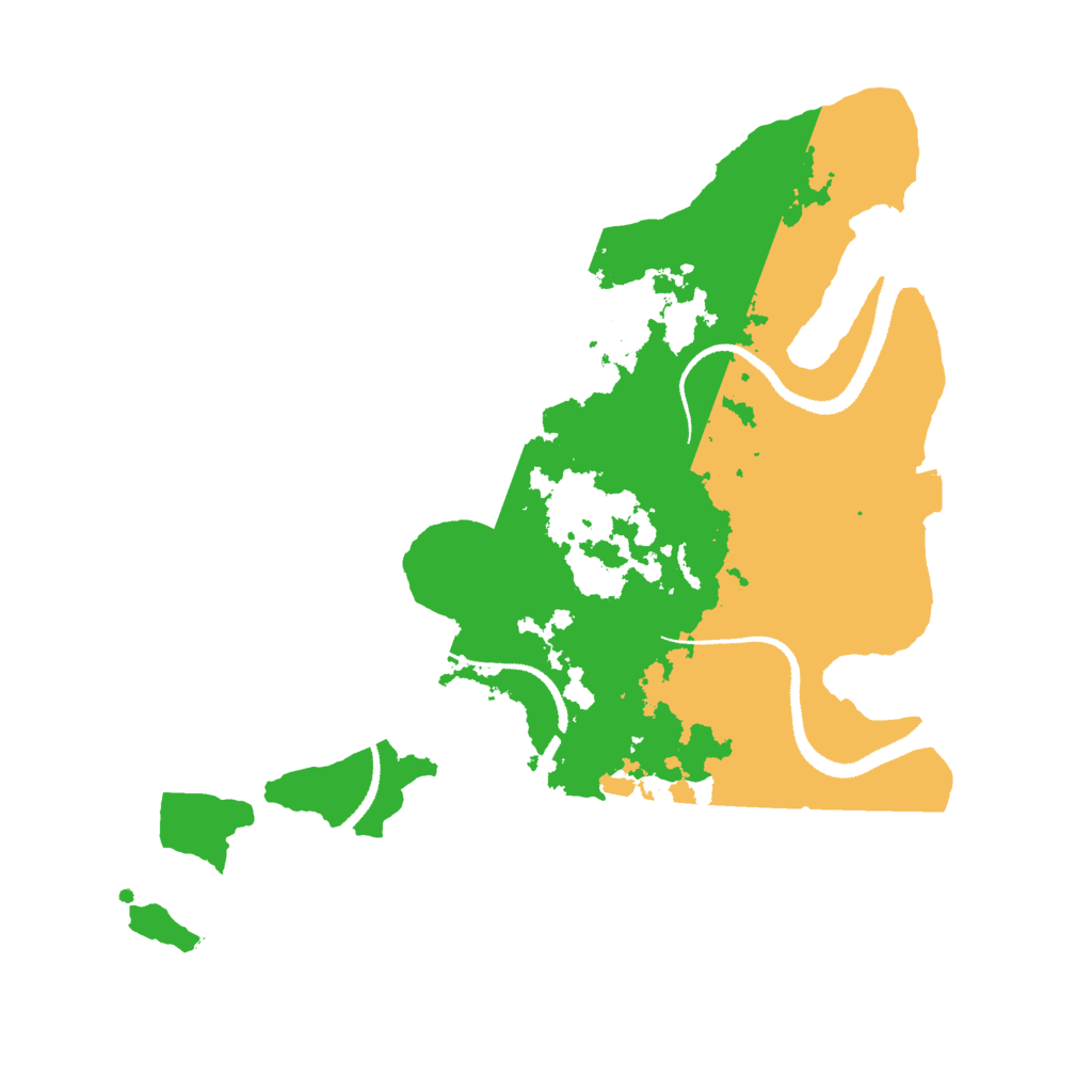 Biome Rust Map: Procedural Map, Size: 3000, Seed: 12488