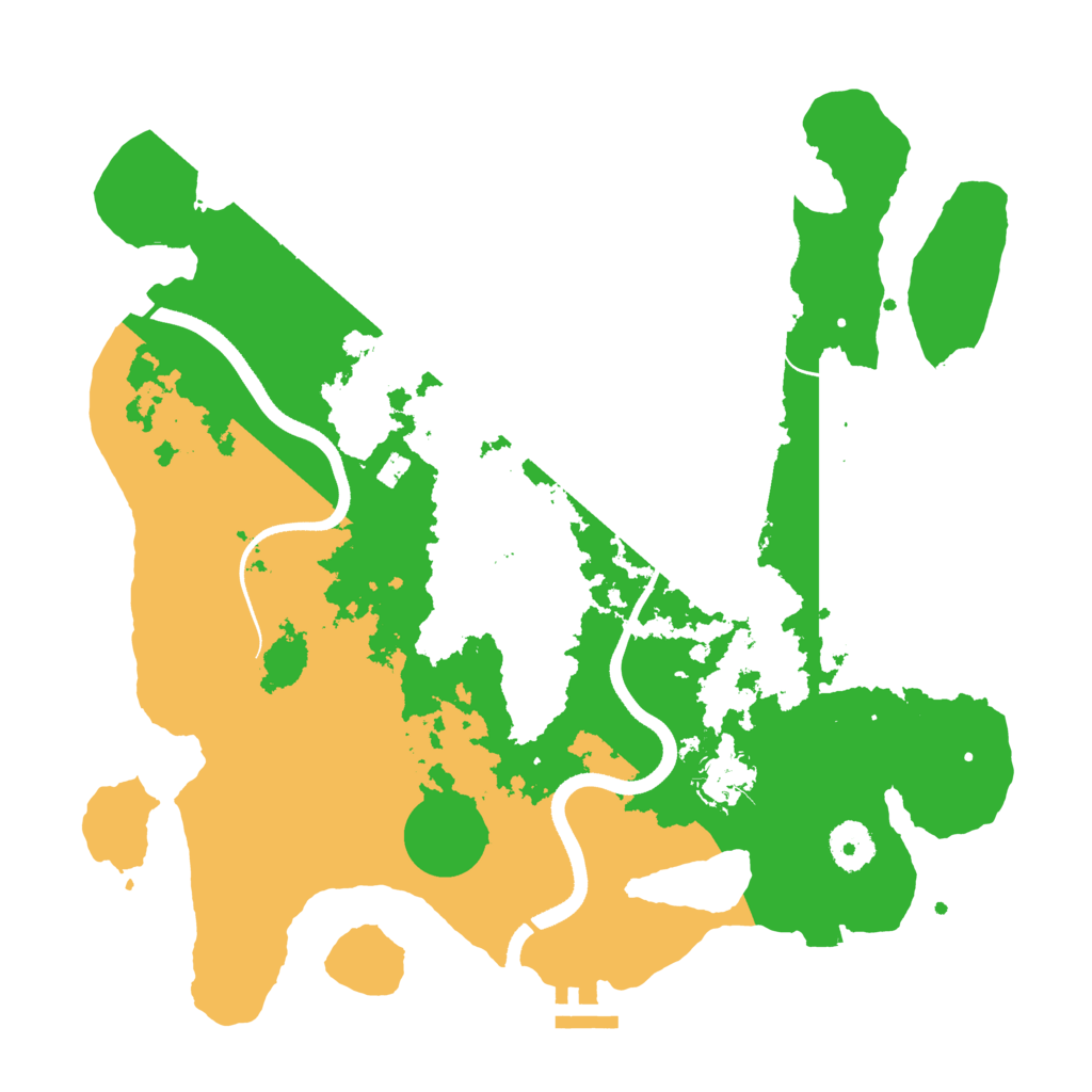 Biome Rust Map: Procedural Map, Size: 3500, Seed: 1324224204