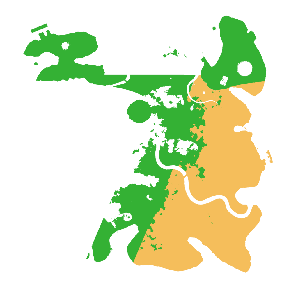 Biome Rust Map: Procedural Map, Size: 3500, Seed: 1984262638