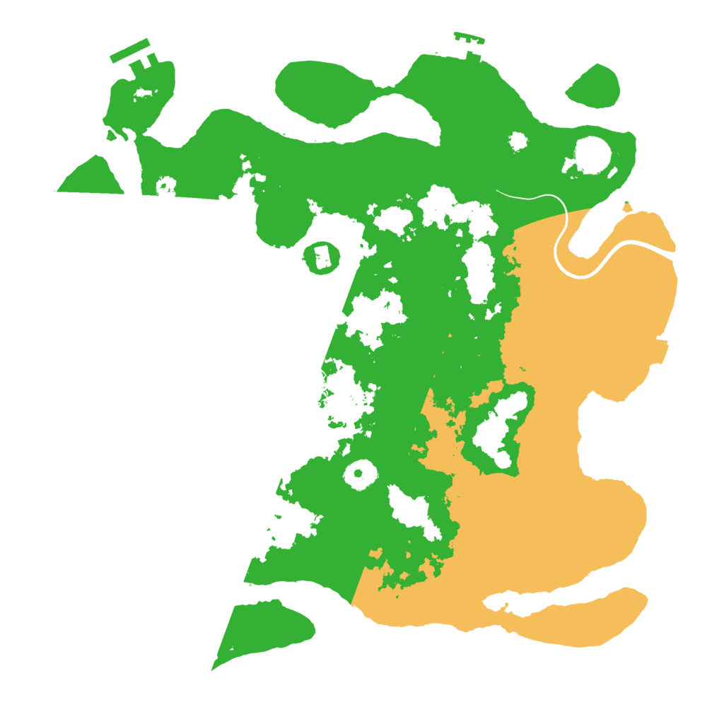 Biome Rust Map: Procedural Map, Size: 3500, Seed: 2140994525
