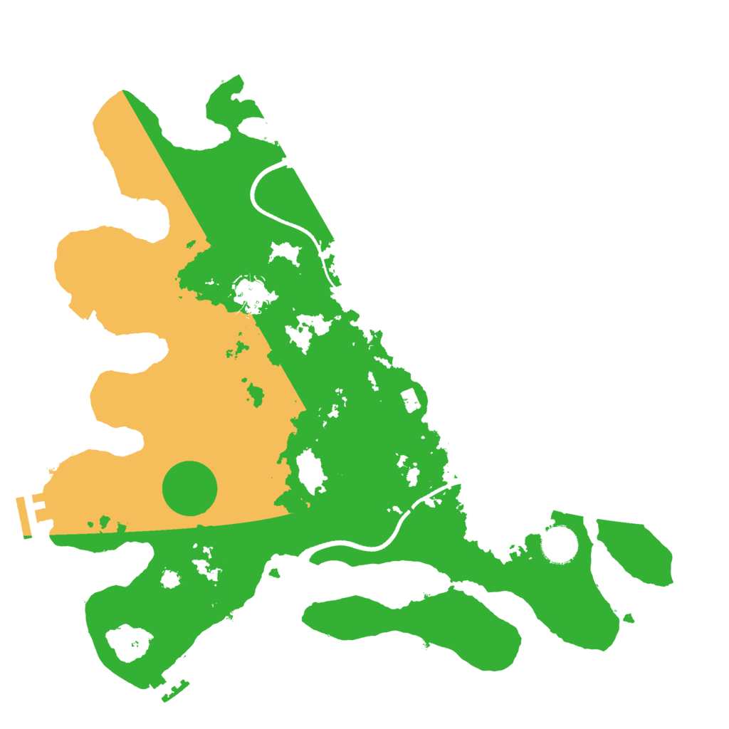 Biome Rust Map: Procedural Map, Size: 3500, Seed: 413835721