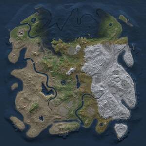 Thumbnail Rust Map: Procedural Map, Size: 4250, Seed: 173270599, 16 Monuments