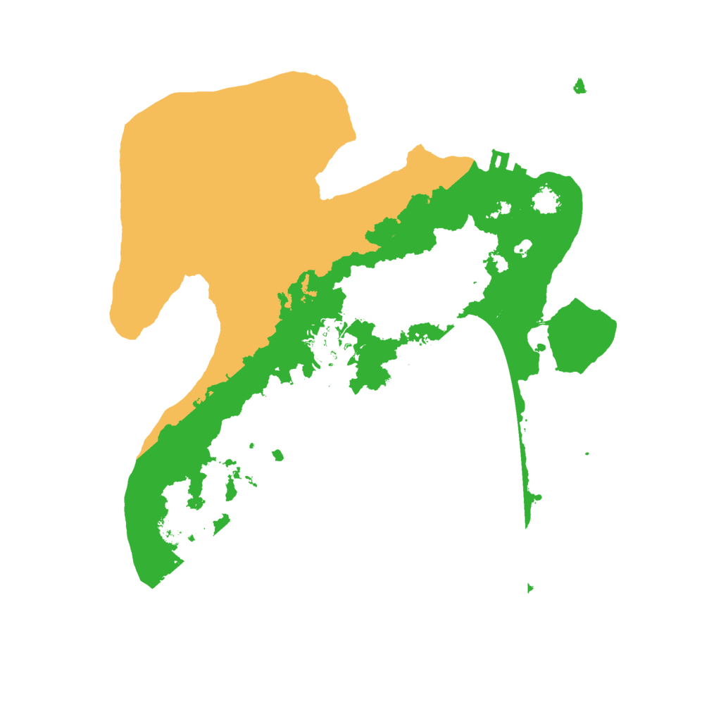 Biome Rust Map: Procedural Map, Size: 2500, Seed: 34563