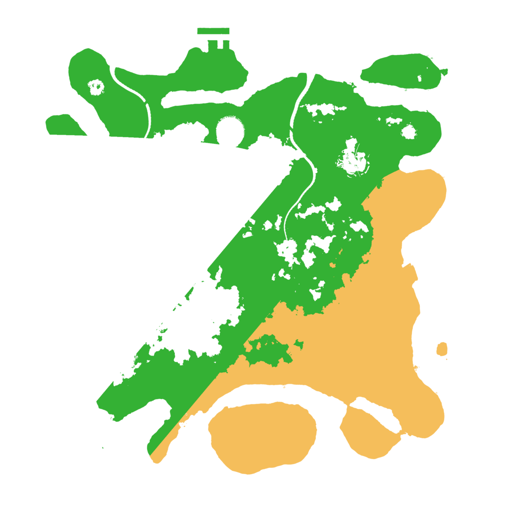 Biome Rust Map: Procedural Map, Size: 3200, Seed: 672425826