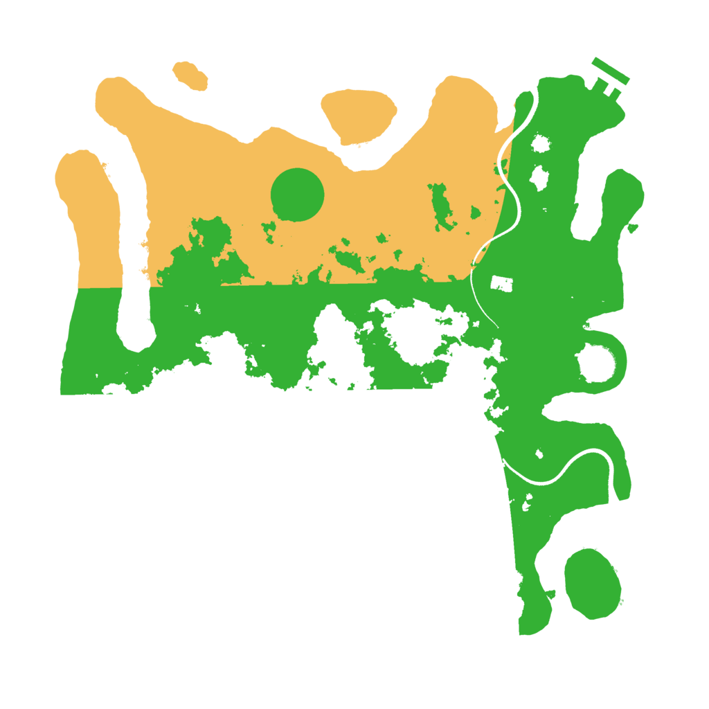 Biome Rust Map: Procedural Map, Size: 3500, Seed: 443989952