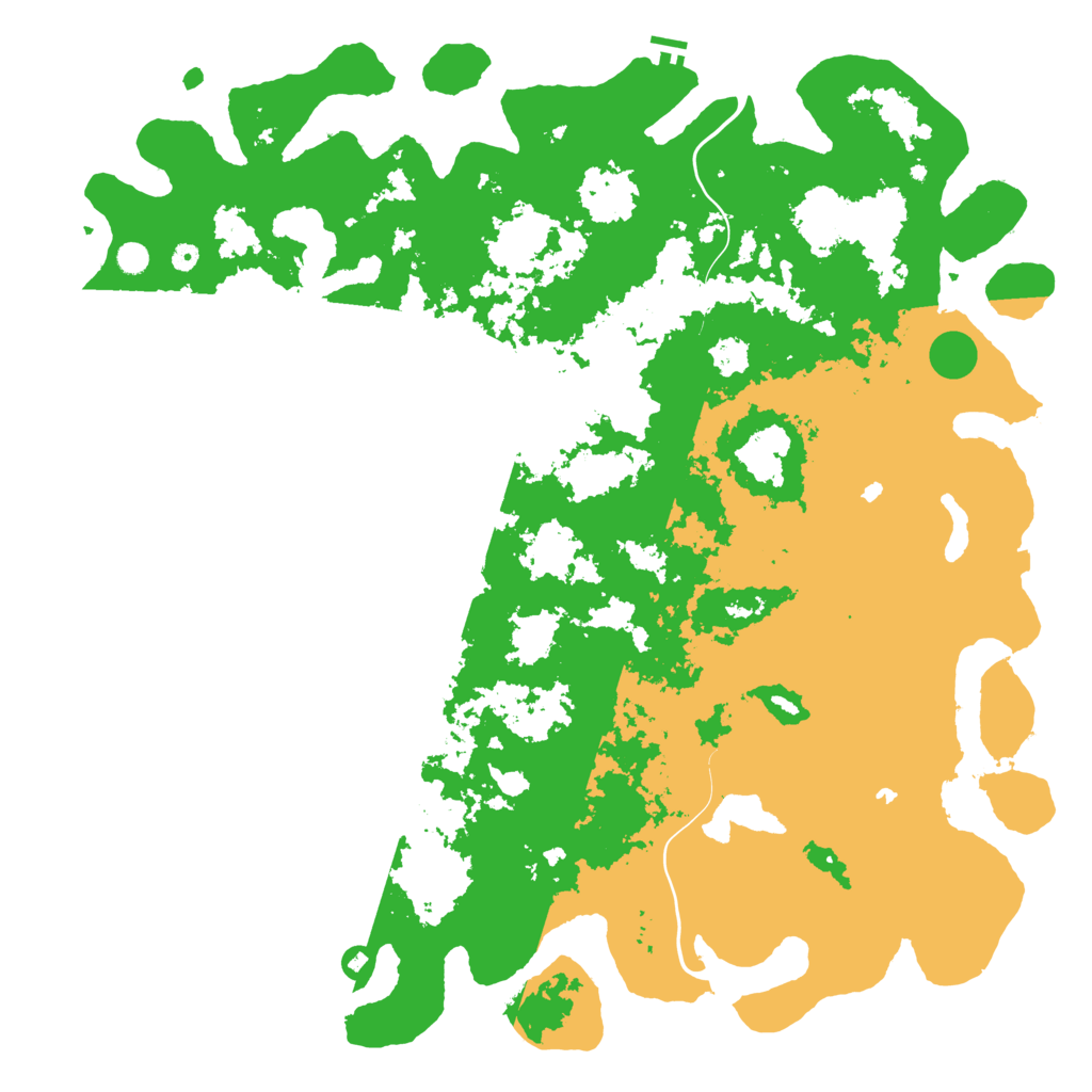 Biome Rust Map: Procedural Map, Size: 6000, Seed: 770595408