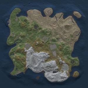 Thumbnail Rust Map: Procedural Map, Size: 3500, Seed: 214686980, 19 Monuments