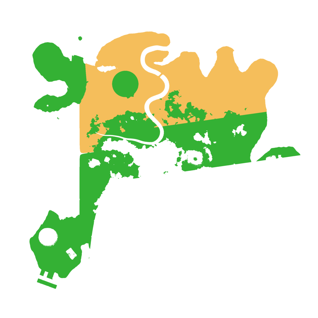 Biome Rust Map: Procedural Map, Size: 3200, Seed: 852835267