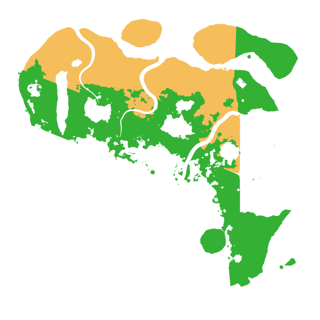 Biome Rust Map: Procedural Map, Size: 3500, Seed: 5929