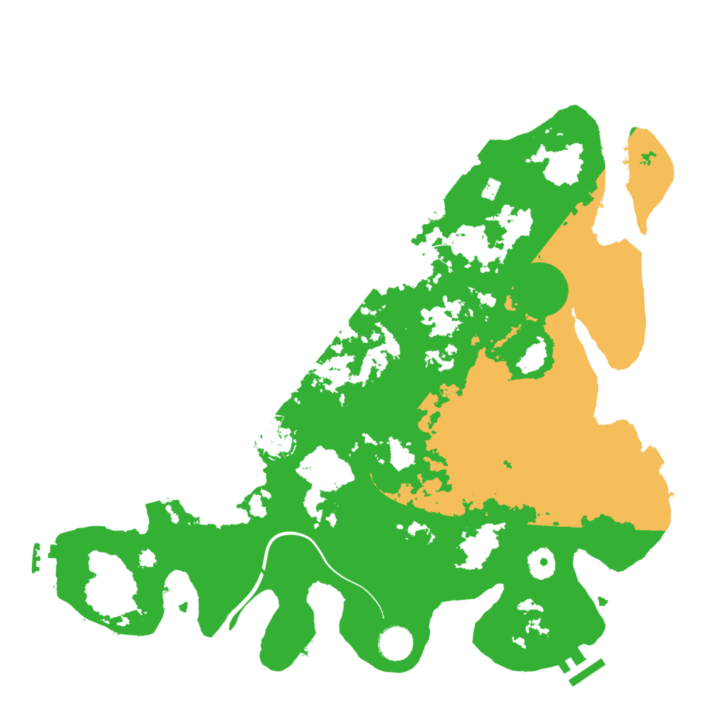Biome Rust Map: Procedural Map, Size: 3700, Seed: 58137758