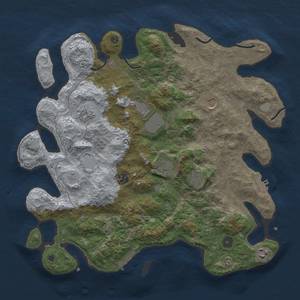 Thumbnail Rust Map: Procedural Map, Size: 4000, Seed: 58137720, 15 Monuments