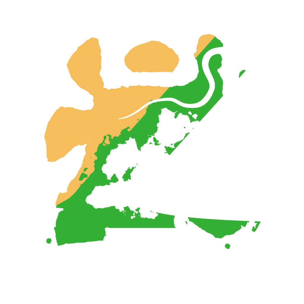 Biome Rust Map: Procedural Map, Size: 2300, Seed: 9527