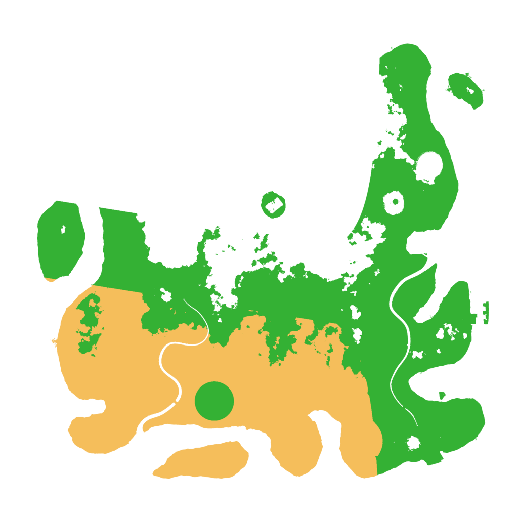 Biome Rust Map: Procedural Map, Size: 3500, Seed: 1191417631