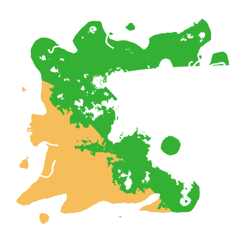 Biome Rust Map: Procedural Map, Size: 3550, Seed: 958556