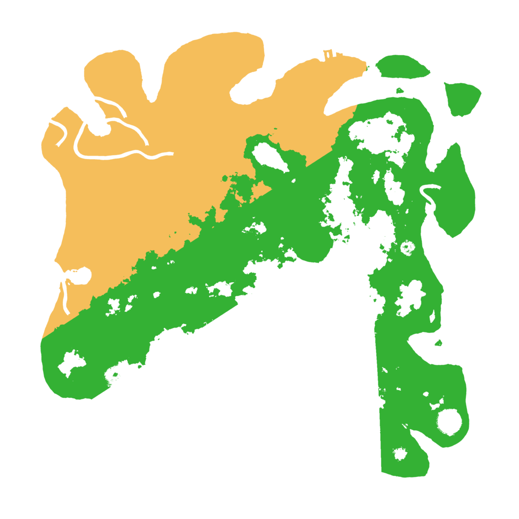 Biome Rust Map: Procedural Map, Size: 3700, Seed: 2030772341