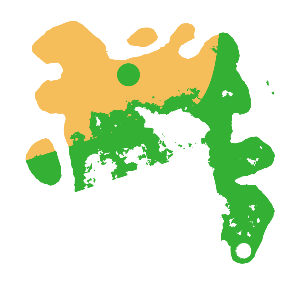 Biome Rust Map: Barren, Size: 3500, Seed: 801025493