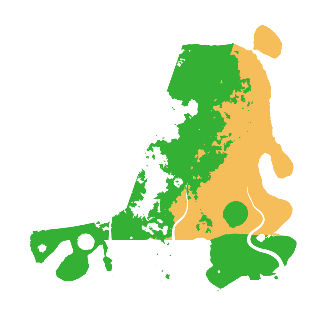 Biome Rust Map: Procedural Map, Size: 3500, Seed: 54434