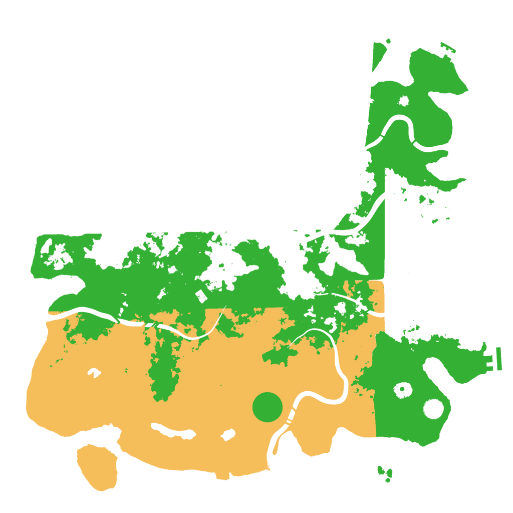 Biome Rust Map: Procedural Map, Size: 4500, Seed: 5551305