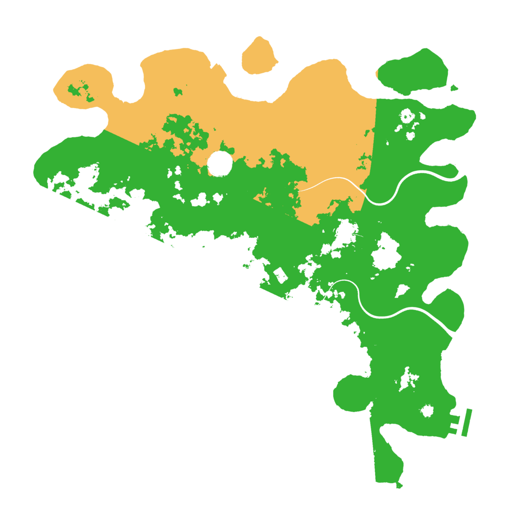Biome Rust Map: Procedural Map, Size: 3750, Seed: 33