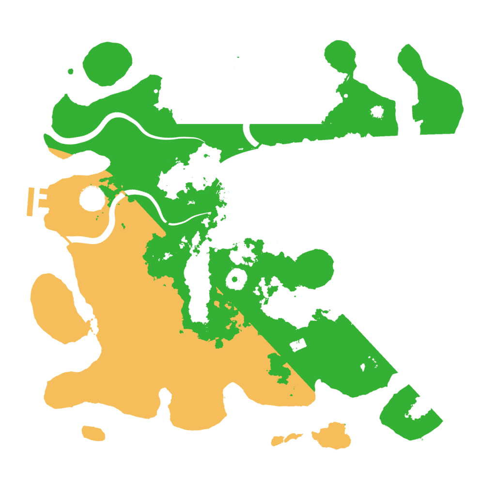 Biome Rust Map: Procedural Map, Size: 3500, Seed: 741471315