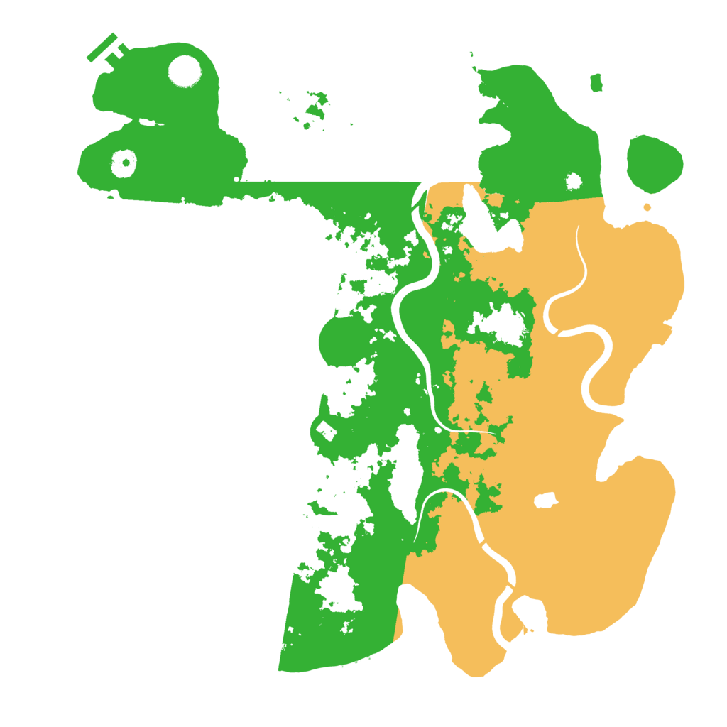 Biome Rust Map: Procedural Map, Size: 4000, Seed: 49529