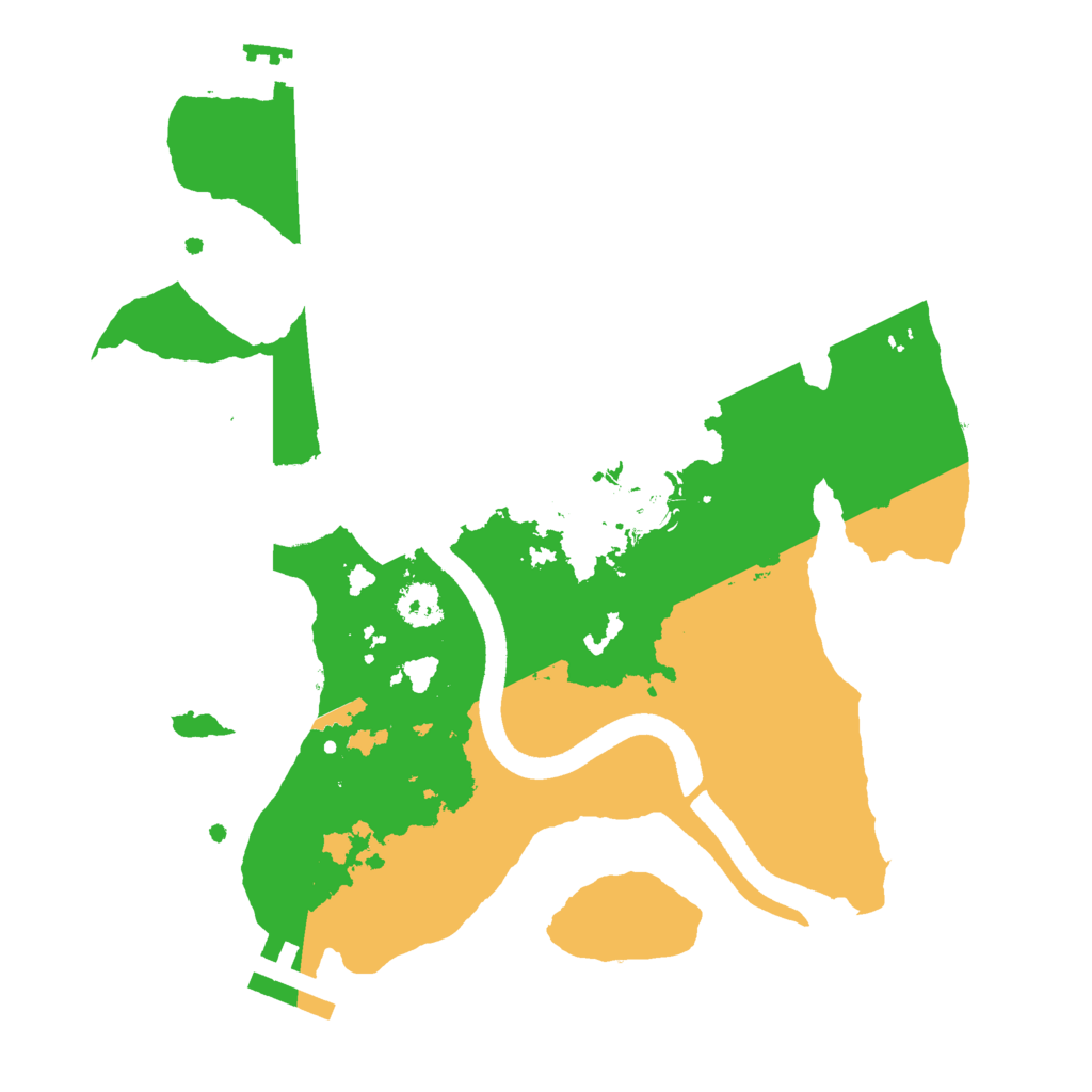Biome Rust Map: Procedural Map, Size: 2500, Seed: 1896038280