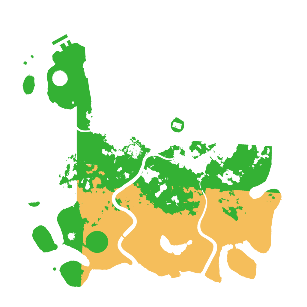 Biome Rust Map: Procedural Map, Size: 3700, Seed: 1327752115