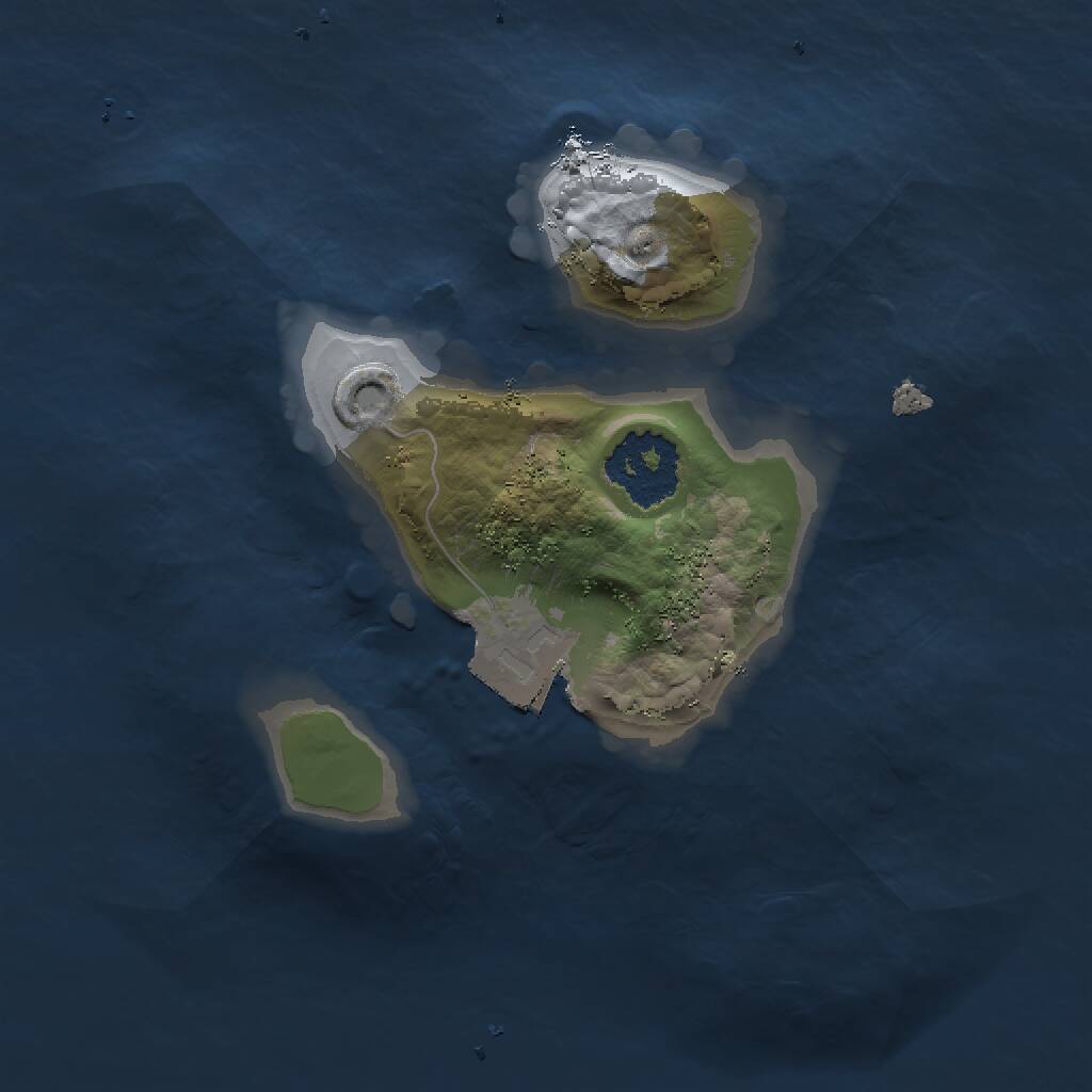 Rust Map: Procedural Map, Size: 1500, Seed: 77437743, 1 Monuments