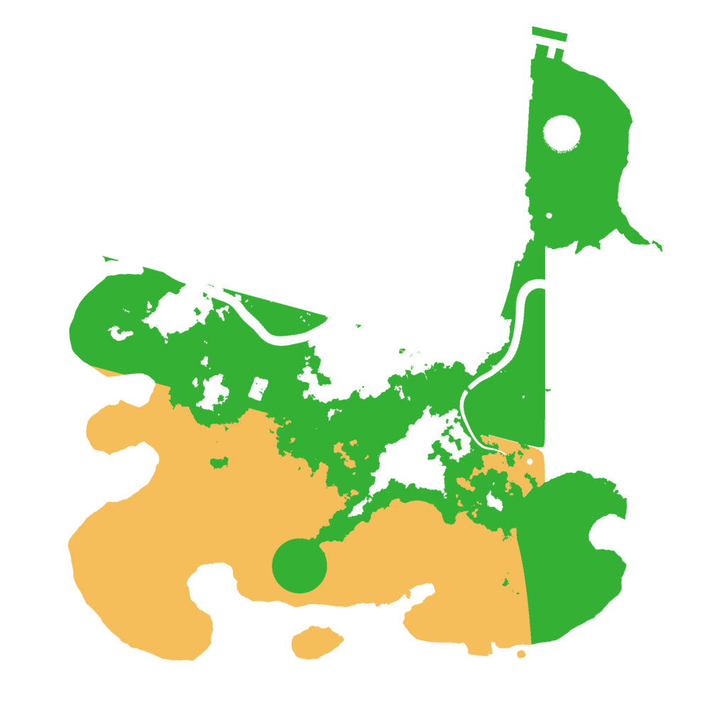 Biome Rust Map: Procedural Map, Size: 3500, Seed: 970990140