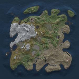 Thumbnail Rust Map: Procedural Map, Size: 3500, Seed: 59638902, 18 Monuments