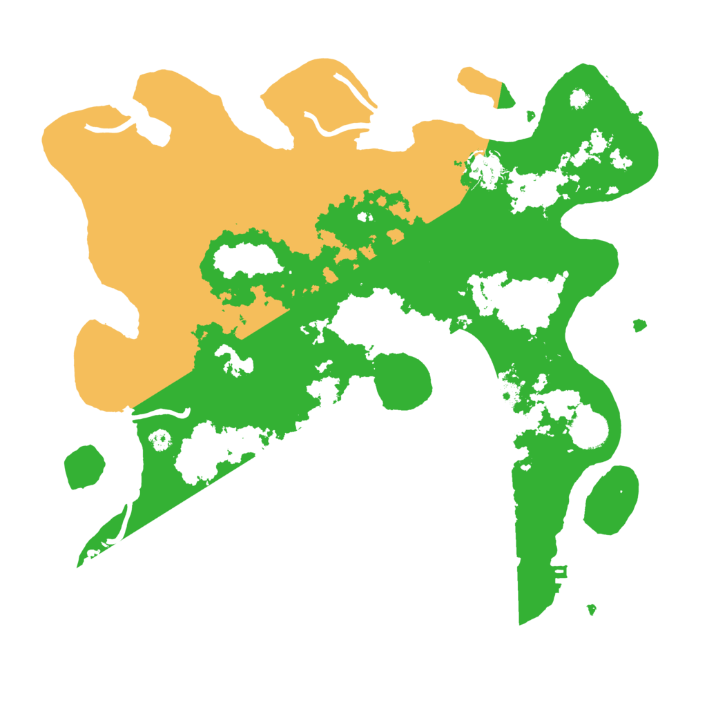 Biome Rust Map: Procedural Map, Size: 3400, Seed: 3666