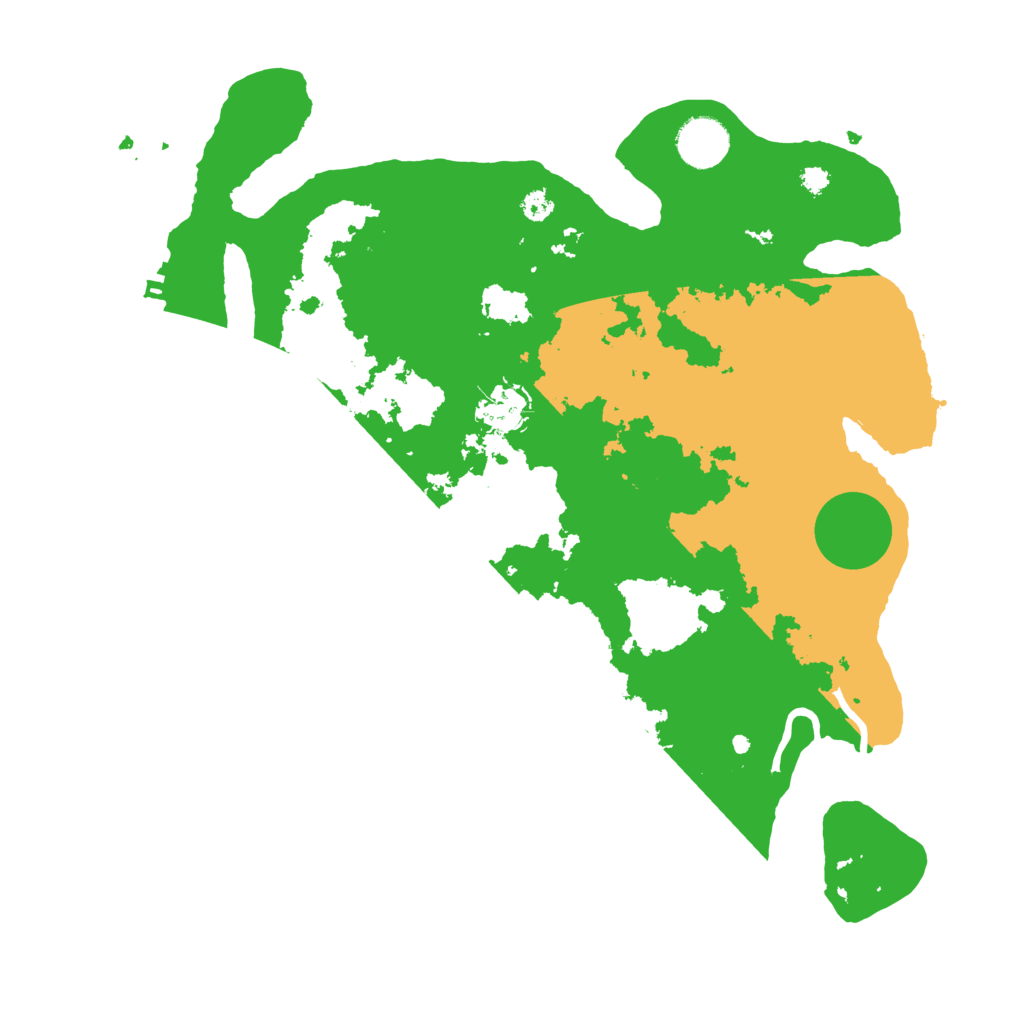 Biome Rust Map: Procedural Map, Size: 3500, Seed: 7458745