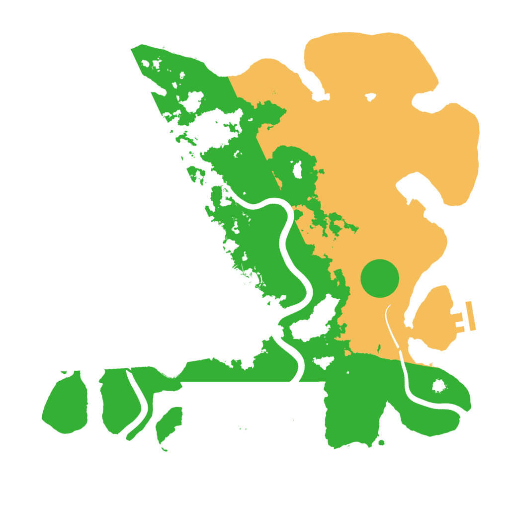 Biome Rust Map: Procedural Map, Size: 3500, Seed: 201933