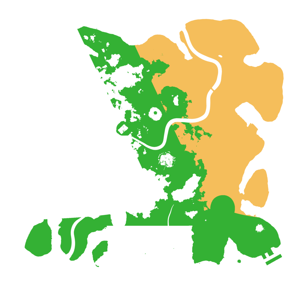 Biome Rust Map: Procedural Map, Size: 3500, Seed: 201933