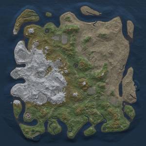 Thumbnail Rust Map: Procedural Map, Size: 4500, Seed: 189077736, 20 Monuments