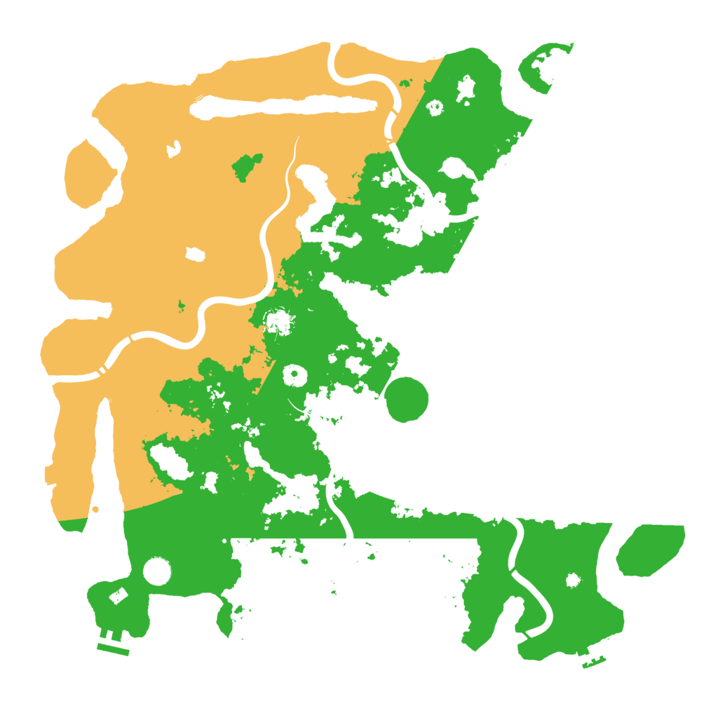 Biome Rust Map: Procedural Map, Size: 4500, Seed: 317967542