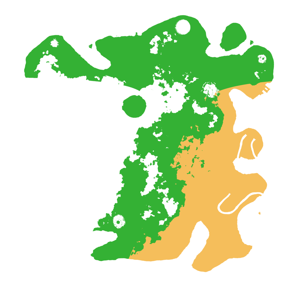 Biome Rust Map: Procedural Map, Size: 3500, Seed: 32423523