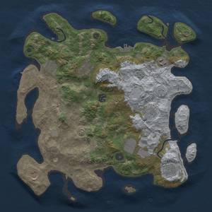 Thumbnail Rust Map: Procedural Map, Size: 3800, Seed: 83, 17 Monuments