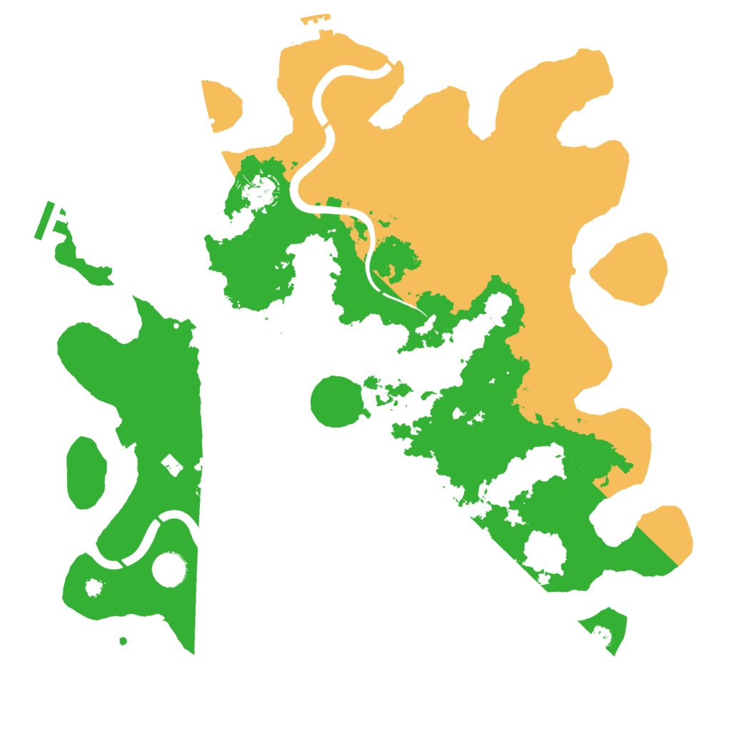 Biome Rust Map: Procedural Map, Size: 3750, Seed: 942988946