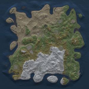 Thumbnail Rust Map: Procedural Map, Size: 4500, Seed: 80583087, 20 Monuments