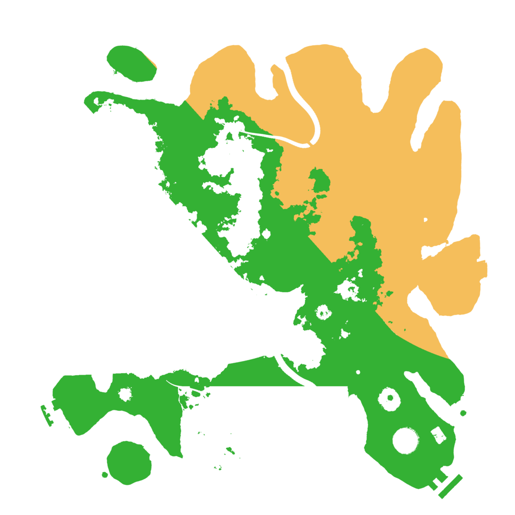 Biome Rust Map: Procedural Map, Size: 3500, Seed: 105451063