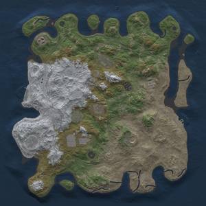 Thumbnail Rust Map: Procedural Map, Size: 4250, Seed: 2024, 19 Monuments