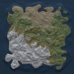 Thumbnail Rust Map: Procedural Map, Size: 4250, Seed: 8173859, 19 Monuments