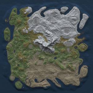 Thumbnail Rust Map: Procedural Map, Size: 5000, Seed: 818138, 20 Monuments